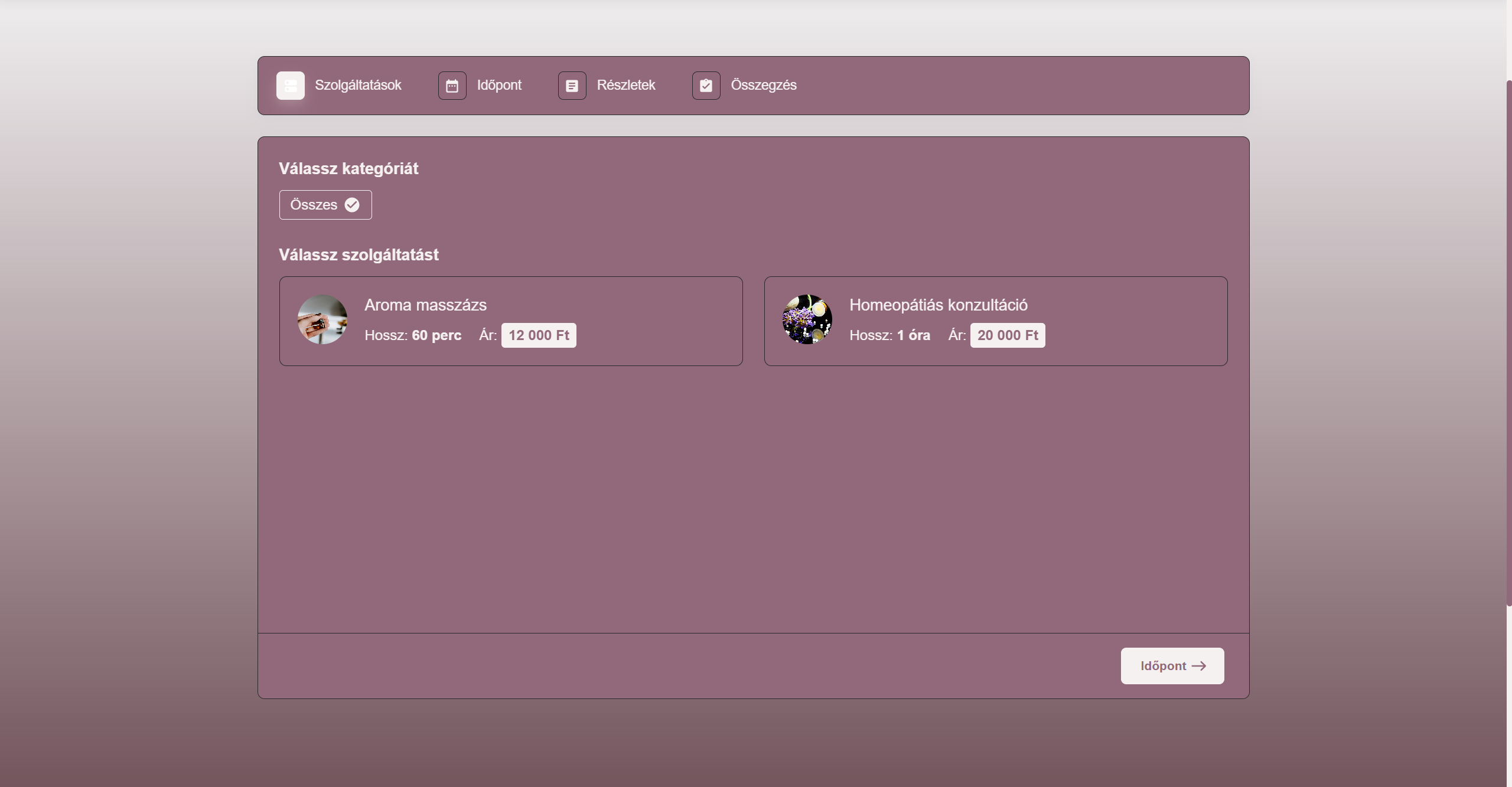 Modern minimalist contact page