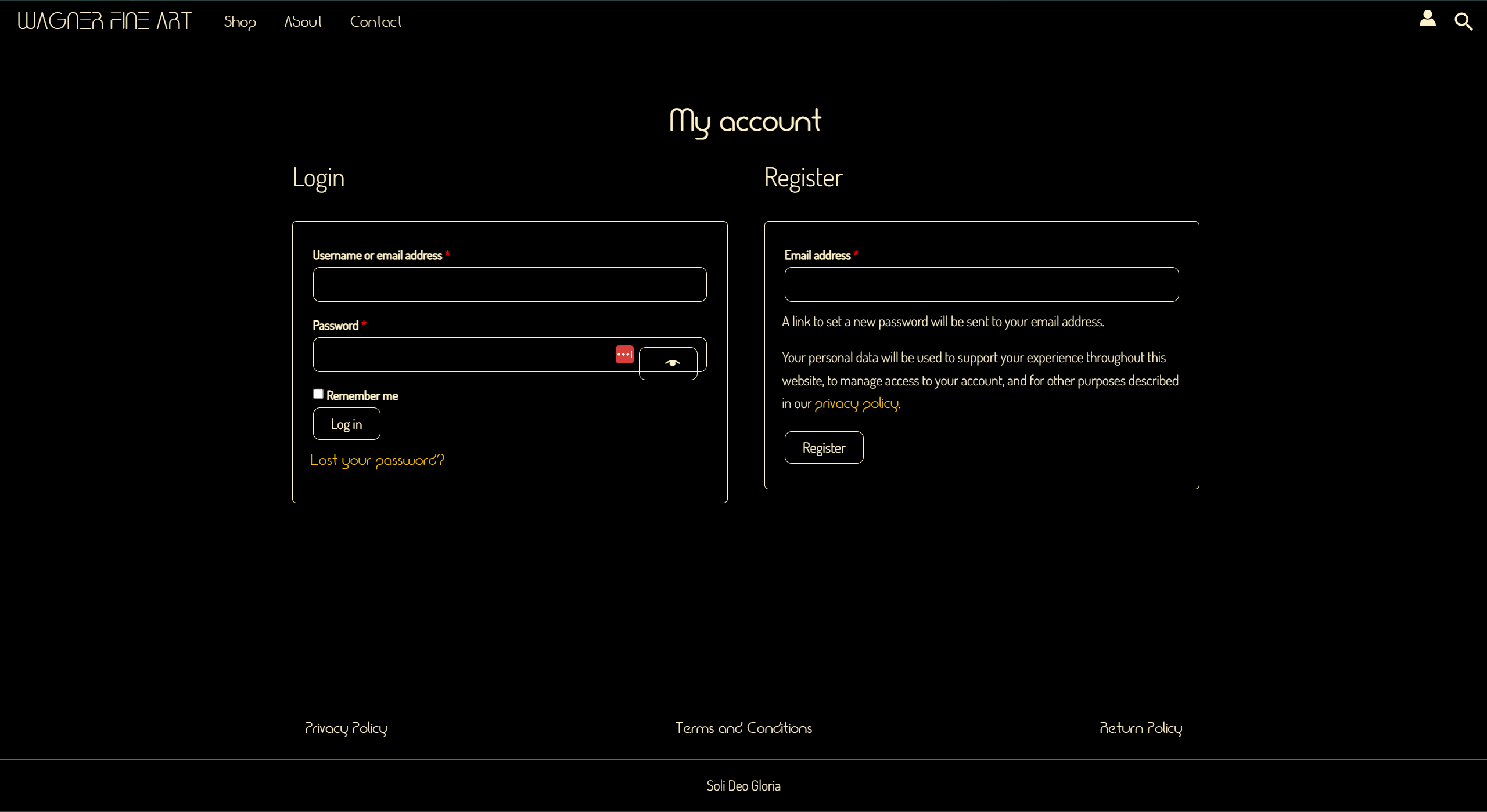 Modern contact page